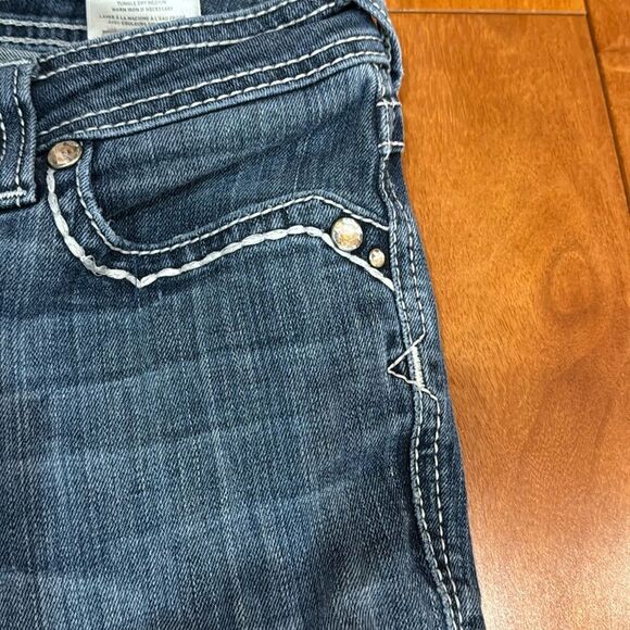 ARIAT Ruby Bootcut Jeans Low Rise Womens Bling Jeweled Embellished size 30L - Picture 5 of 12